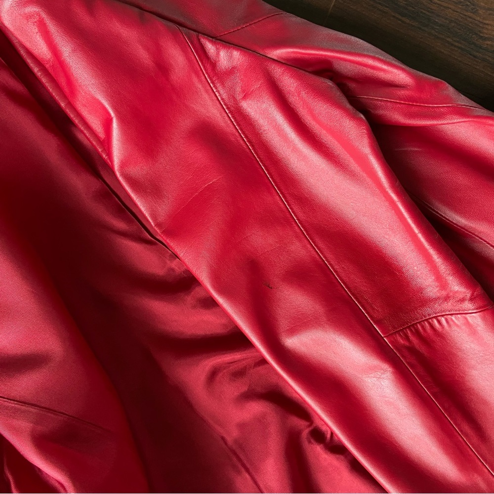 Vintage Pendleton Red Leather Jacket - image 4